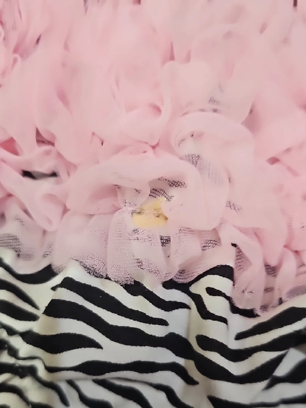 Baby Girls Pink Ruffle Zebra Bloomers - Diaper Butt Cover